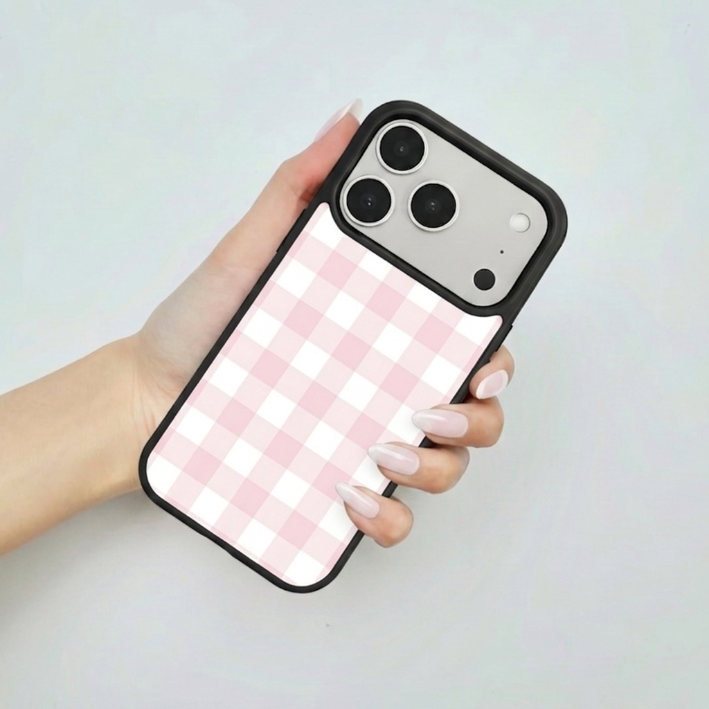 Pink Gingham Phone Case