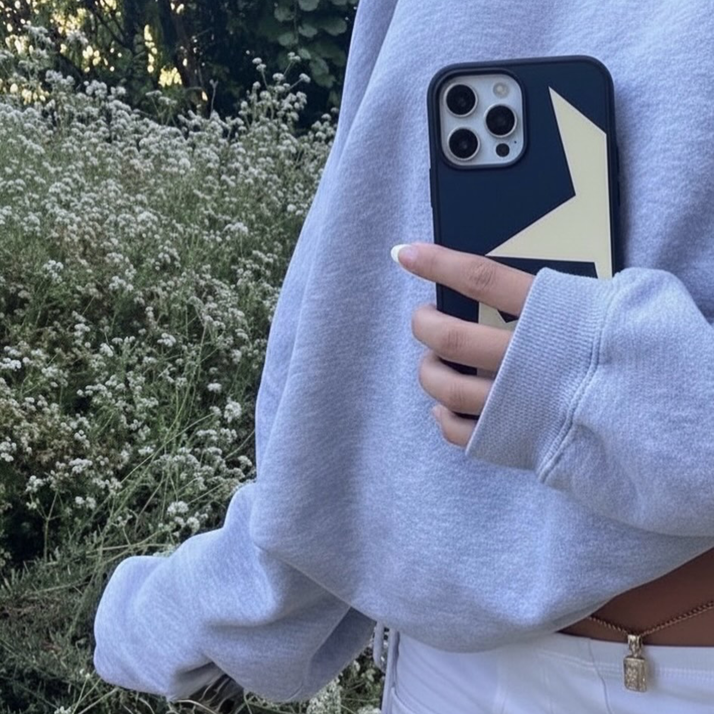 Navy Superstar Phone Case